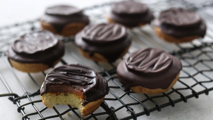 Homemade jaffa cakes