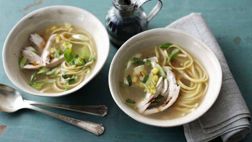 How To Make Chicken Noodle Soup Recipe Bbc Food