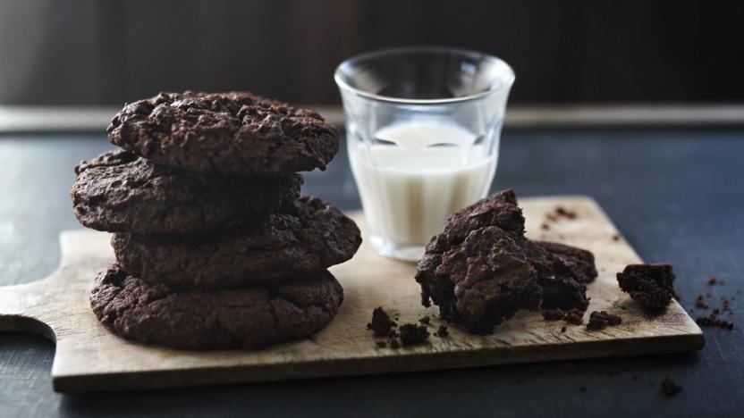 Intense chocolate cookies