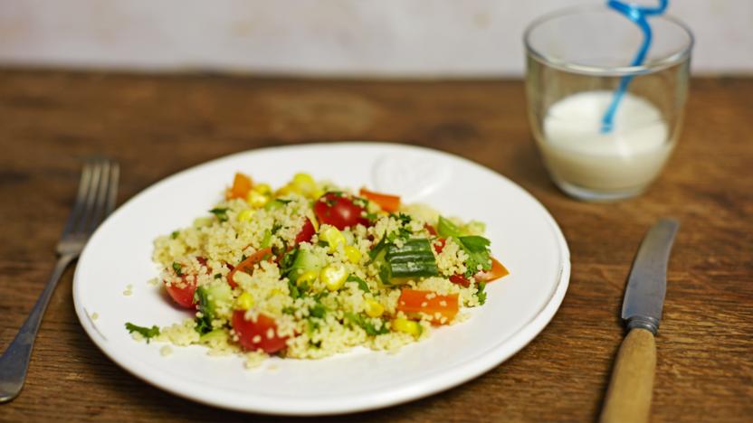 Kid’s customised couscous salad