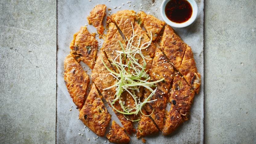 Korean kimchi pancake