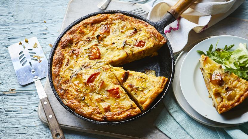 Leftover root vegetable frittata