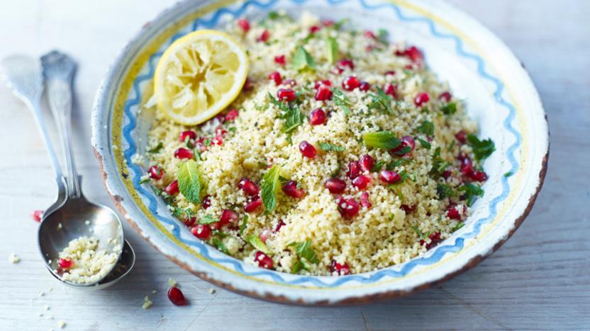 Lemon and pomegranate couscous