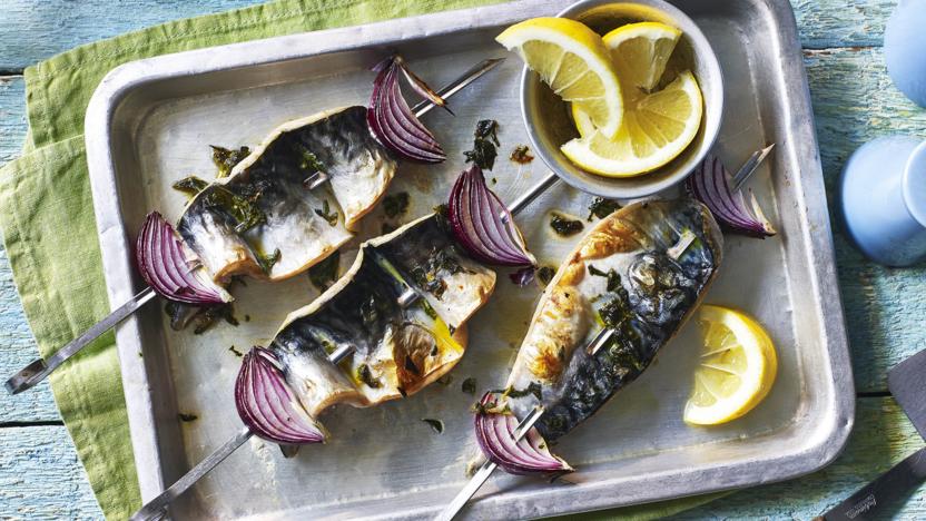 Mackerel kebabs