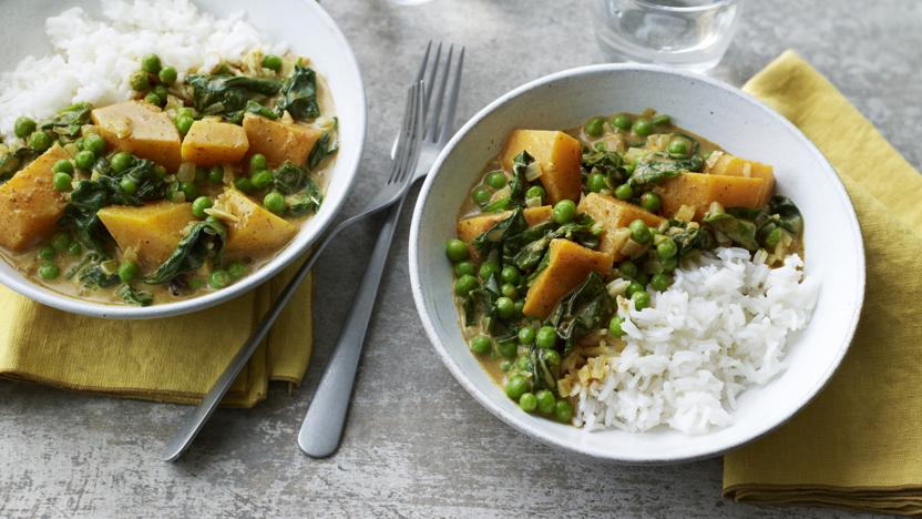 Microwave vegetable curry 