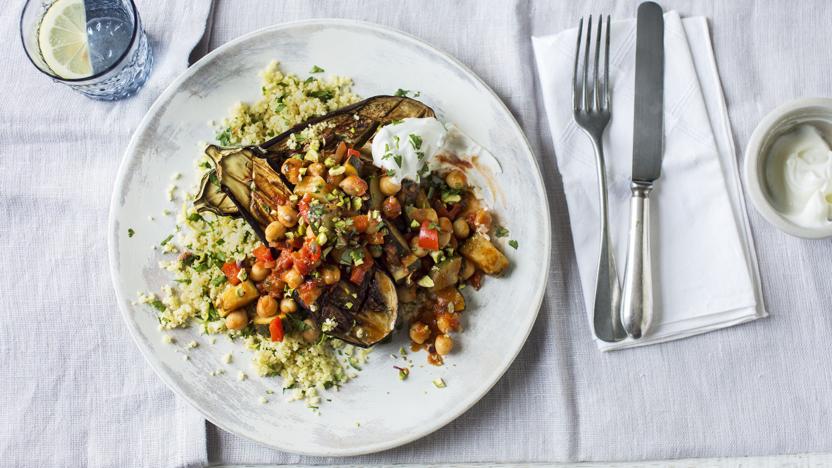 Moroccan vegetables with couscous