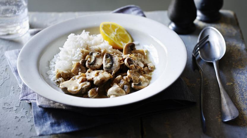 Mushroom stroganoff