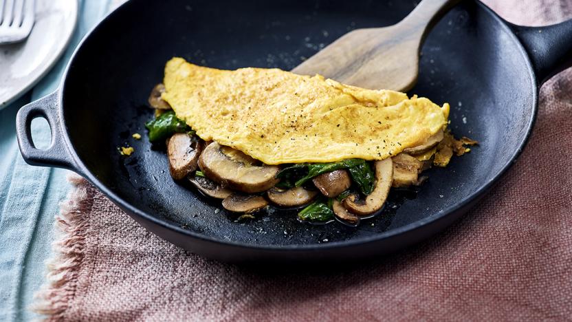 Mushroom omelette