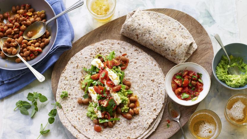 Vegetarian burritos