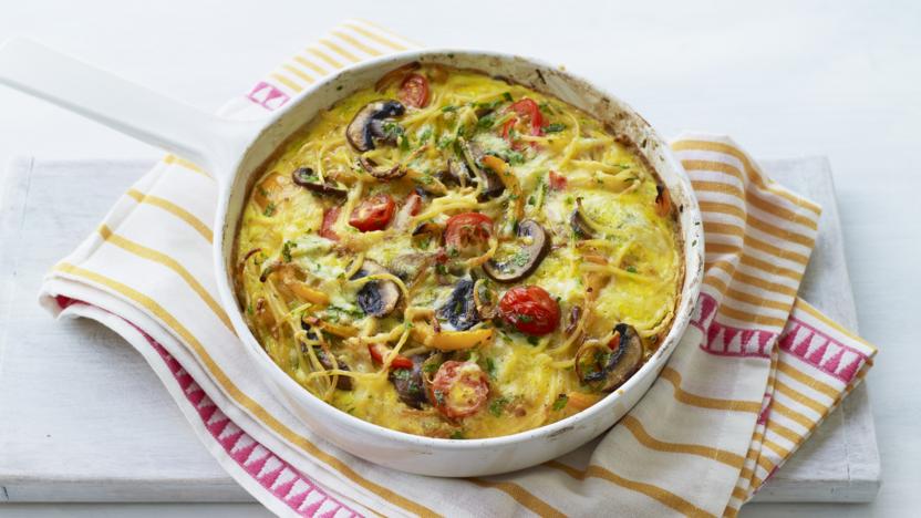 Pasta frittata recipe  BBC Food