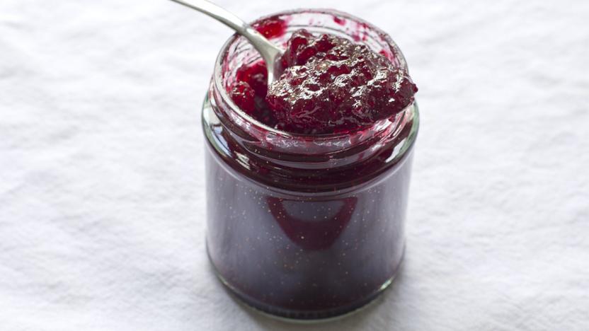 Plum glitter jam