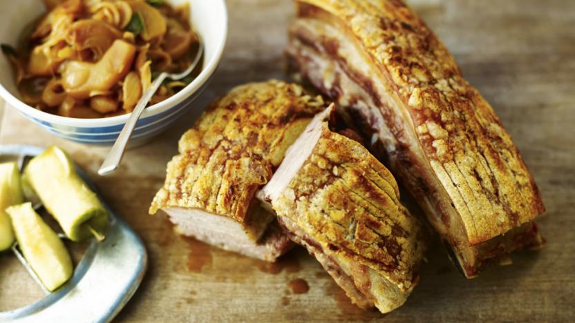 Roast pork belly