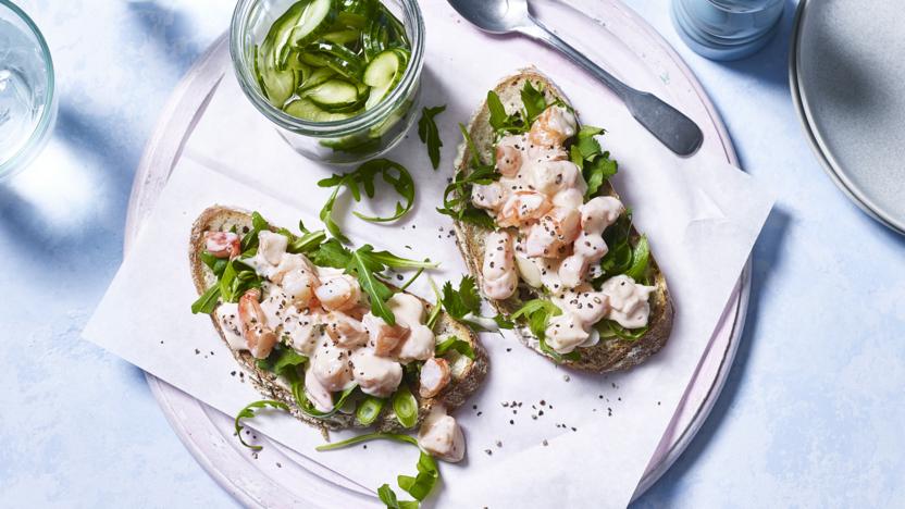 Posh prawn sandwich