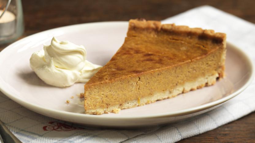 Roasted pumpkin pie