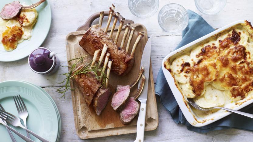 Rack of lamb with potato dauphinoise