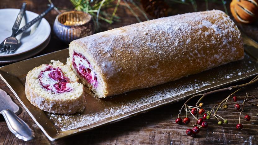 Chocolate and Raspberry Swiss Roll Recipe