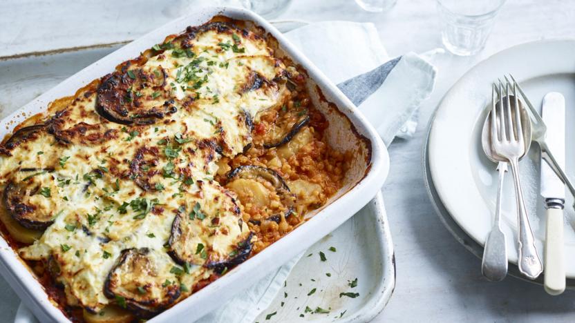 Vegetarian moussaka 