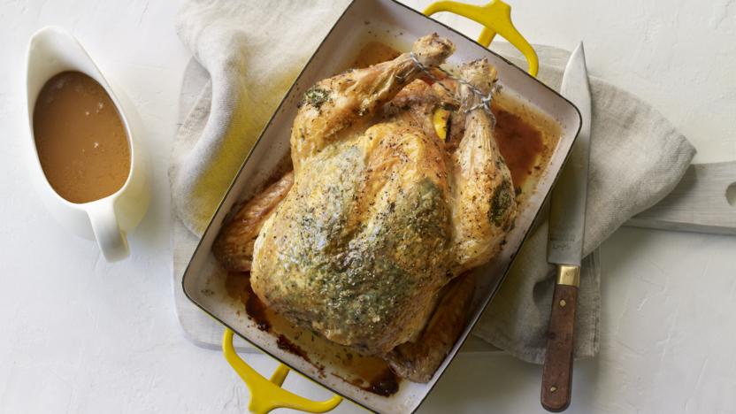 Roast chicken with perfect gravy