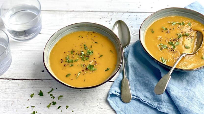 Root vegetable soup 