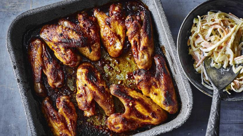 Smoky Texan chicken wings