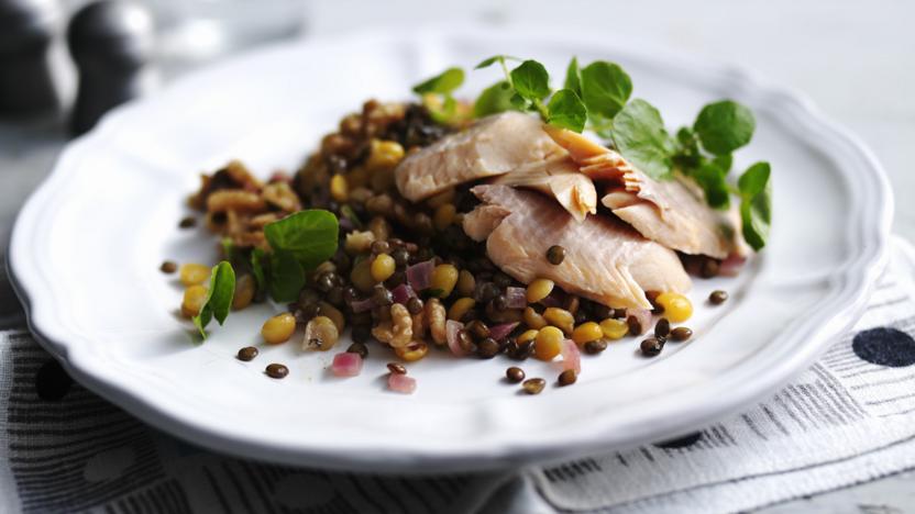 Smoked trout salad recipe - BBC Food