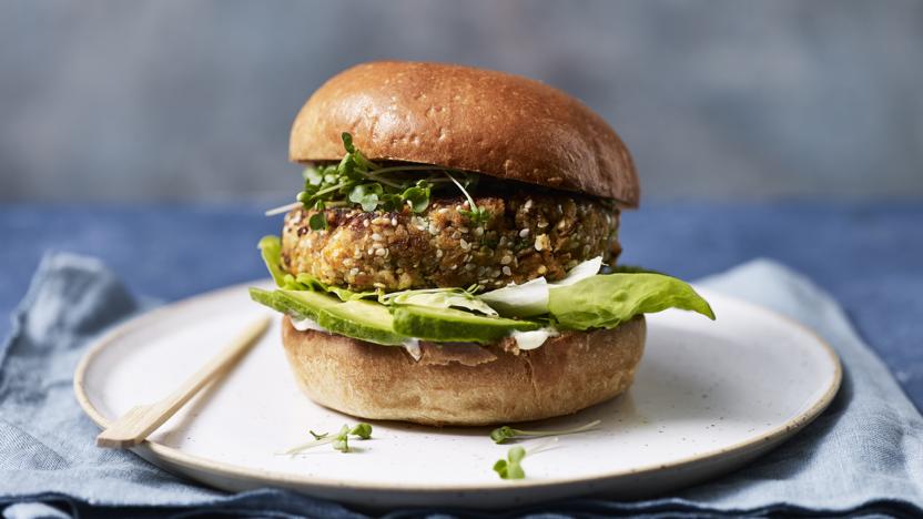 Smoky roast carrot burgers