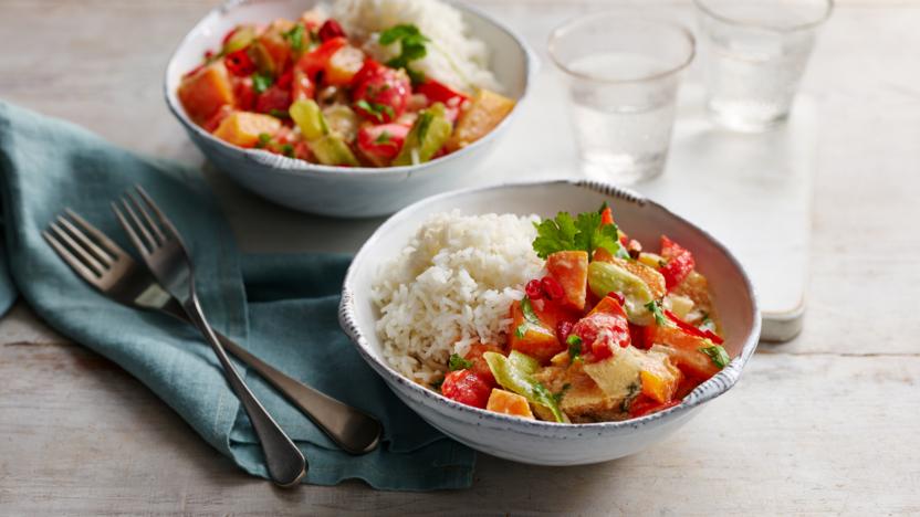 Spicy autumn squash stew