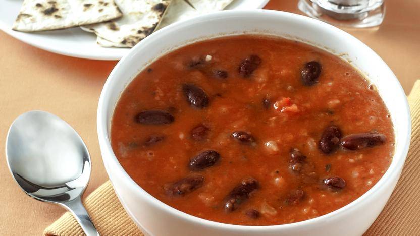 Spicy Mexican bean soup recipe - BBC Food