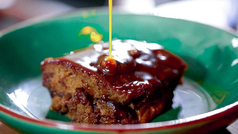 Make-ahead sticky toffee pudding