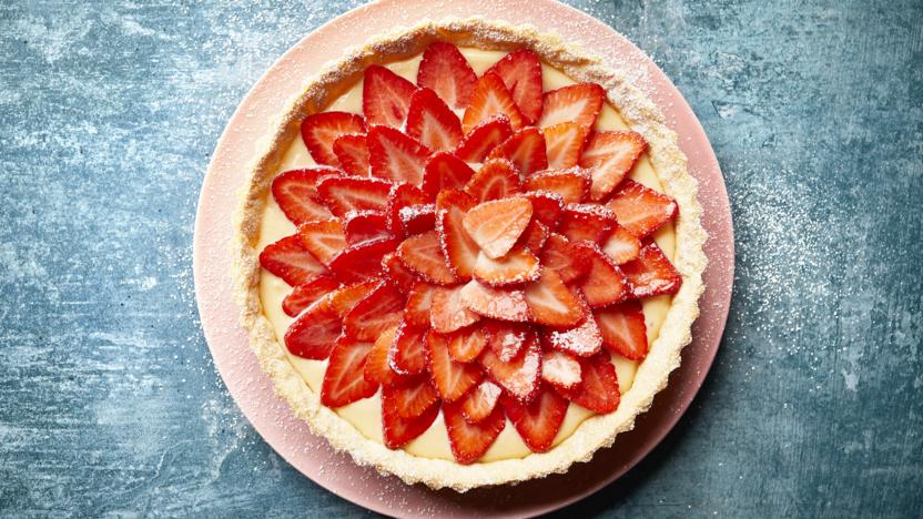 lemon strawberry tart