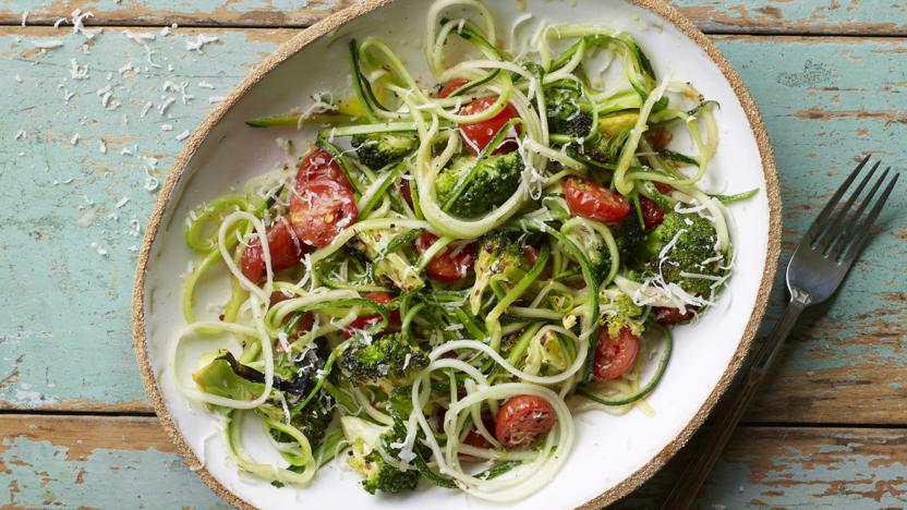 Courgette spaghetti recipe - BBC Food