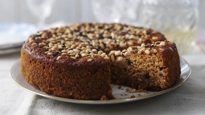 Orange Blossom Honey Nut and Blueberry Cake