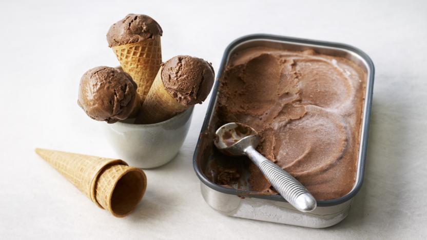 Vegan chocolate ice cream