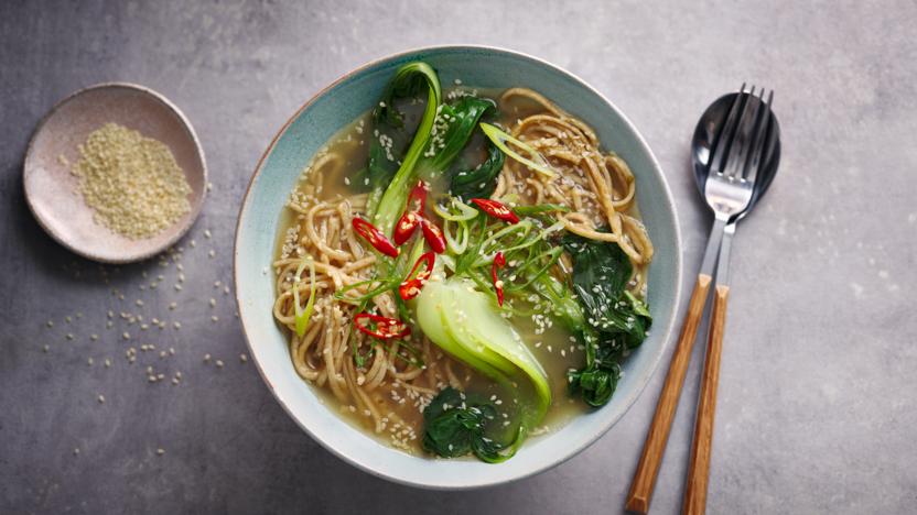 Vegan noodle soup recipe - BBC Food