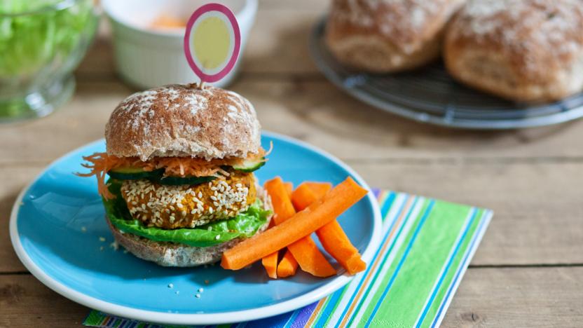 Veggie bean burgers