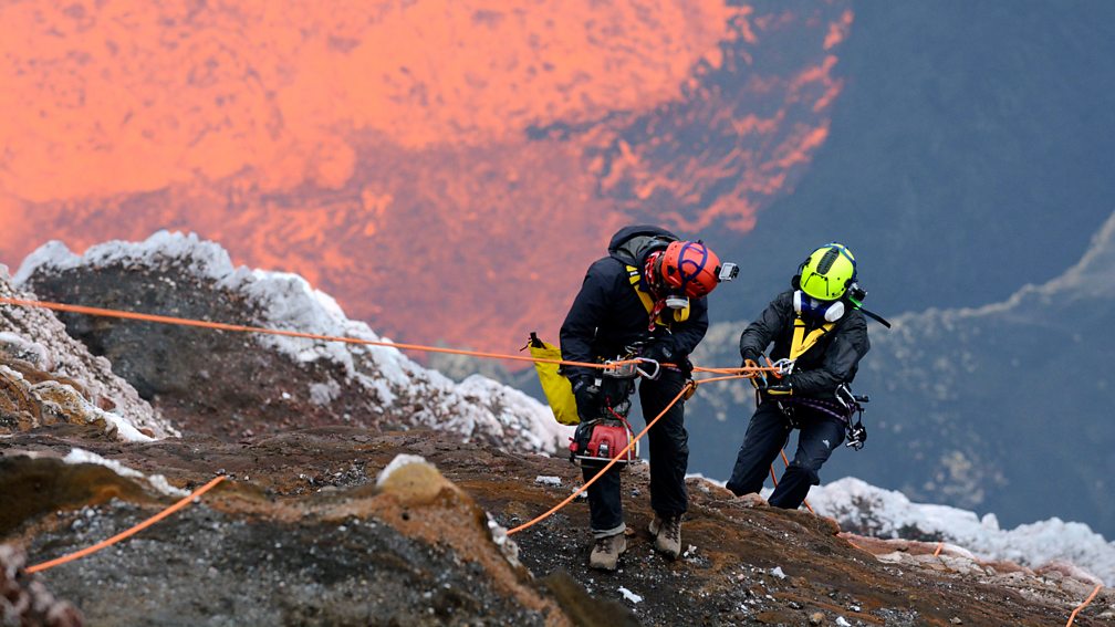 BBC Two - Kate Humble: Into the Volcano, Episode 2, Abseiling into a ...