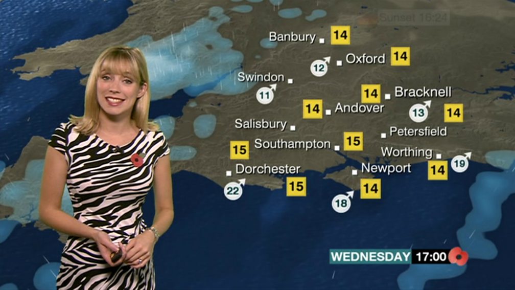BBC One South Today, Oxford weather for Wednesday 11 November