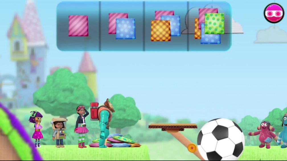 CBeebies Bitz & Bob Time For A Bitz Brain Blitz, children racing a