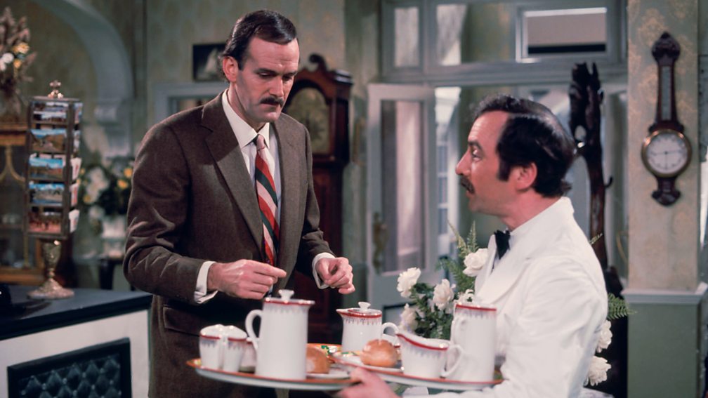 BBC Two Fawlty Towers, Series 1, A Touch of Class, Basil and Lord Melbury