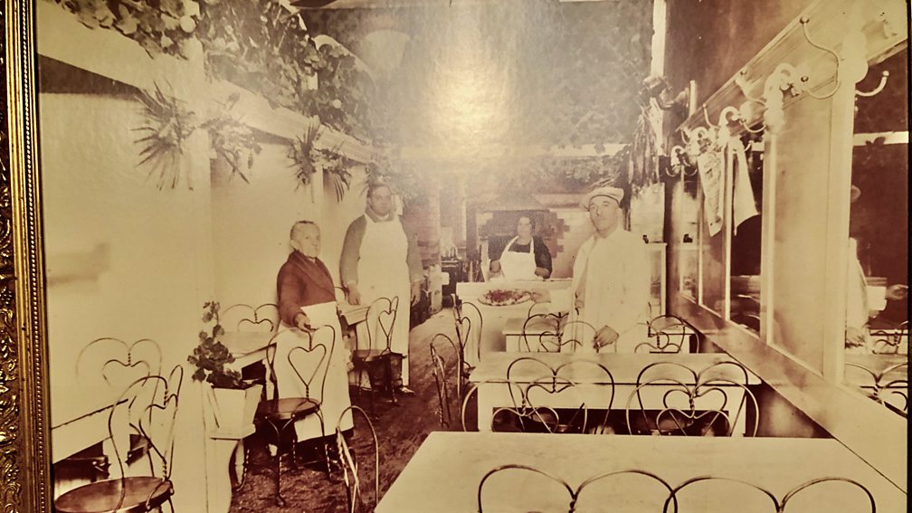 Danielle Oteri When the Migliucci family opened the restaurant in 1919, they had just six tables and sold pizza for five cents (Credit: Danielle Oteri)