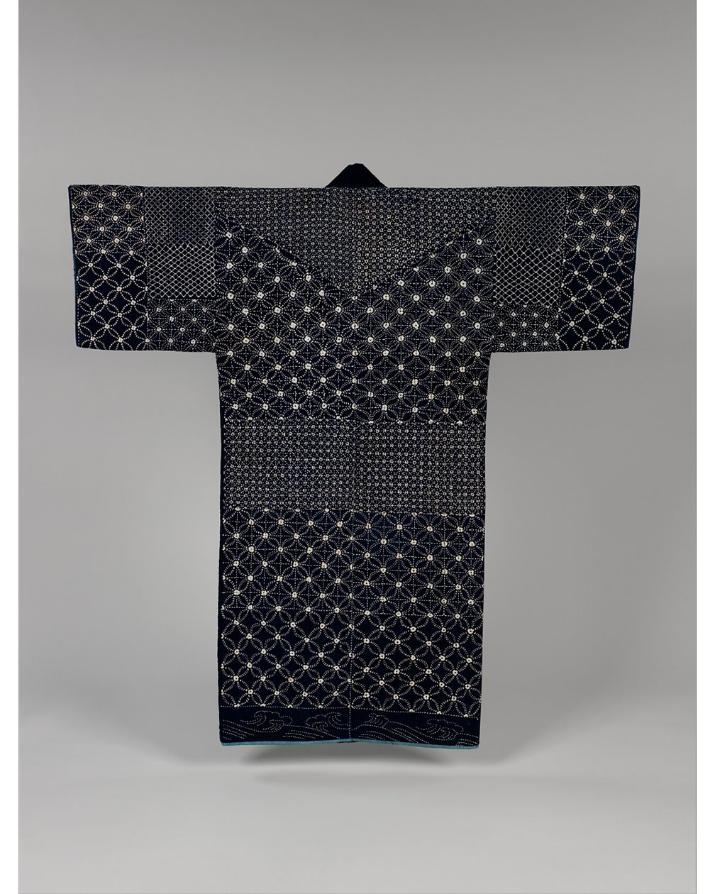 Metropolitan Museum of Art A fisherman's jacket – or donza – created in the Meji Period is a stunning example of sashiko craftsmanship (Credit: Metropolitan Museum of Art)