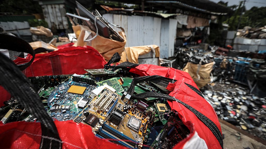 Getty Images Electronic waste has become a growing problem around the world as consumers increasingly discard older devices and replace them with new ones (Credit: Getty Images)