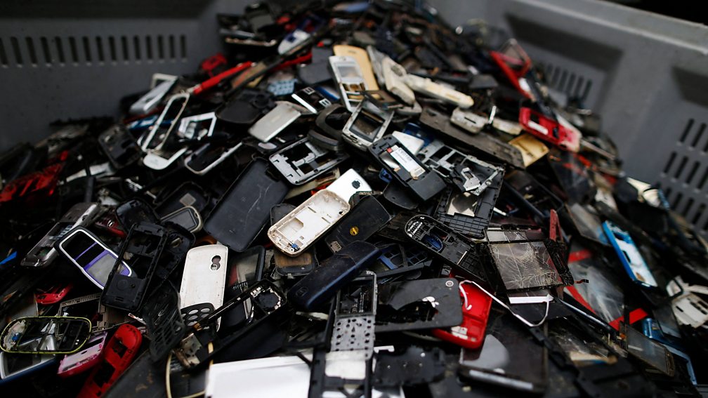 Getty Images In 2022, 5.3 billion mobile phones were thrown away, adding to the global mountain of electronic waste (Credit: Getty Images)