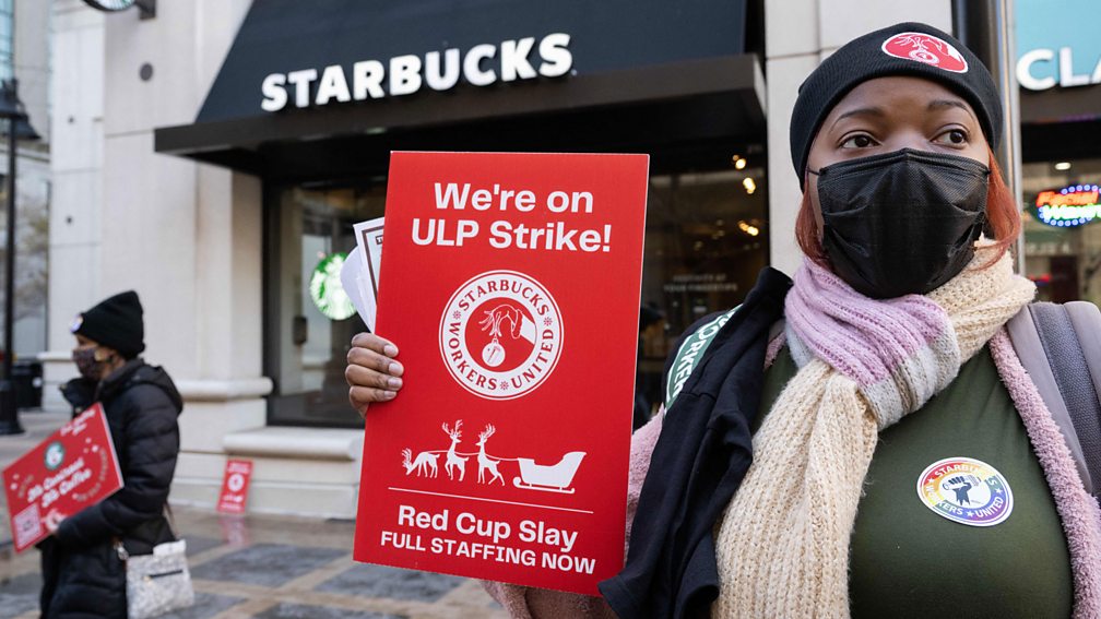 Getty Images The SBWU chose Red Cup Day to ensure their strike was as high-profile and impactful as possible (Credit: Getty Images)