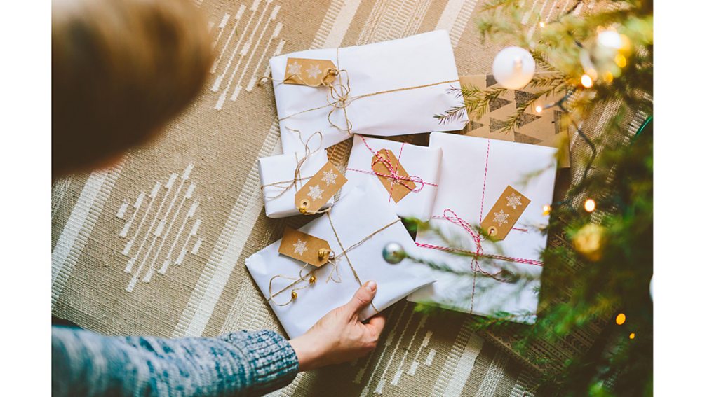Alamy Gift-wrapping needn't be eco-unfriendly – paper and fabric remnants can be used to create festive-looking packages (Credit: Alamy)