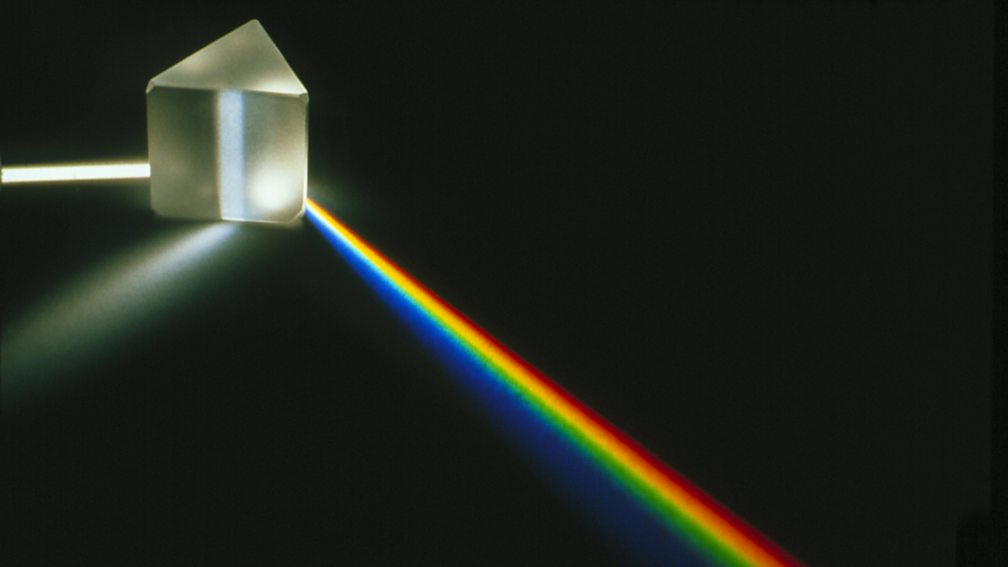 Dispersion of white light and the colours of the visible spectrum ...