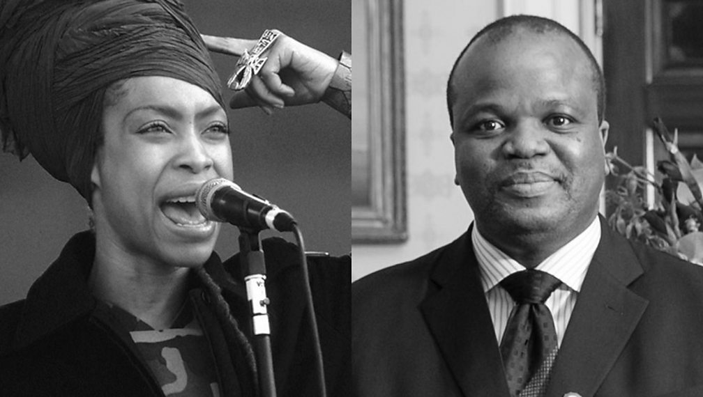 Erykah Badu and King Mswati III
