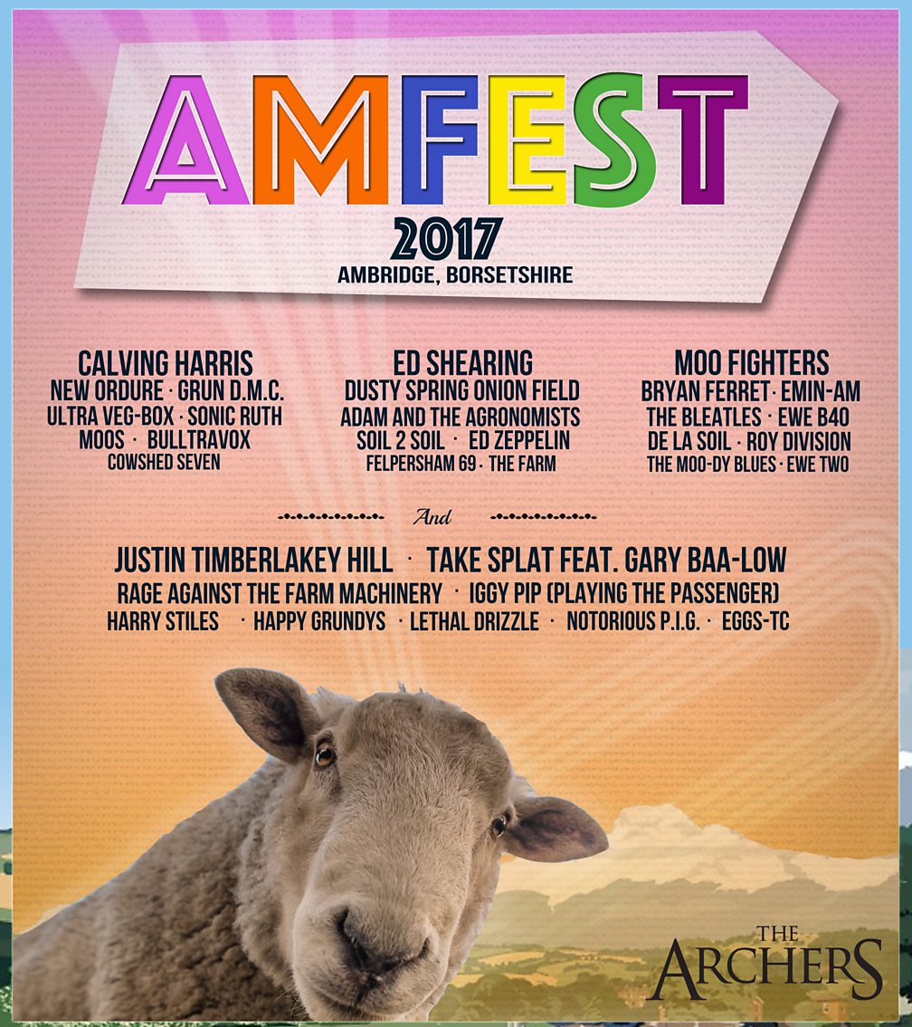 BBC Radio 4 The Archers Archers Festival Lineup Announced!