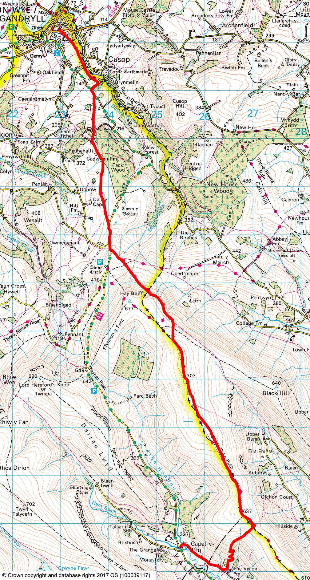 BBC Radio 3 - Sound Walk - The route: Capel-y-ffin to Hay-on-Wye