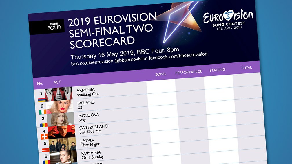 Bbc One Eurovision Song Contest Eurovision 2019 Party Pack